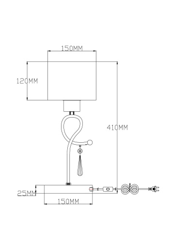 Настольная лампа Moderli V2561-1T Mae фото 3 Настольная лампа Moderli V2561-1T Mae фото 3