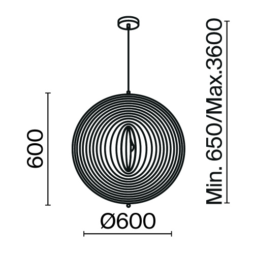 Подвесной светильник Maytoni MOD197PL-01W2 фото 2