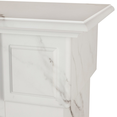 Каминокомплект CAROLINA/БОСТОН Мрамор белый с очагом Электроочаг SPARTA 25.5 фото 8