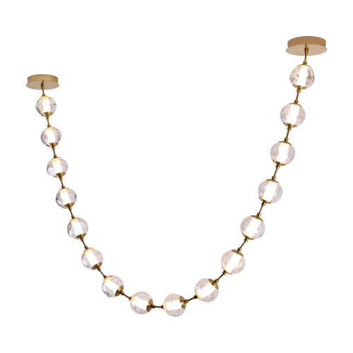 Подвесной светильник OD2437A-16 brass/clear