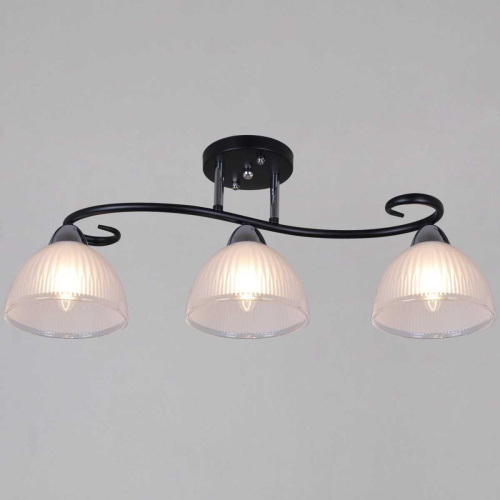 Потолочная люстра Reluce 66360-0.3-03 BK+CR Потолочная люстра Reluce 66360-0.3-03 BK+CR