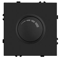 Выключатель диммирующий (механизм), STEKKER, 250В, 500W, серия Эмили, RSW10-5106-05, черный уголь, soft touch
