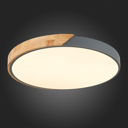 SLE200972-01 Светильник потолочный Серый, Светлое дерево/Белый LED 1*45W 3000K/4000K/6000K FESTA фото 6