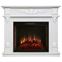 Каминокомплект PHILADELPHIA/ВЕРОНА Белое золото с очагом Электроочаг EPSILON 26