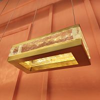 Подвесной светильник Cloyd PRIZM P1 / выс. 8 см - латунь (арт.10632)