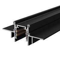 ST1004.439.12 Шинопровод магнитный встраиваемый под ГКЛ 12мм ST-Luce Черный L3000мм(заглушки в комп) SKYLINE 48+