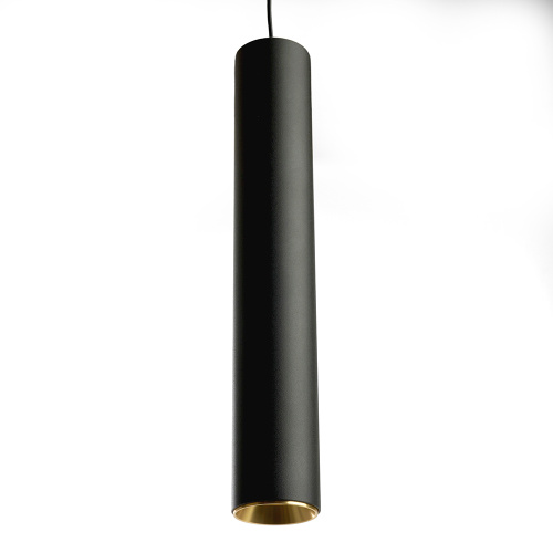 Светильник потолочный Feron ML1018 Barrel levitation на подвесе MR11 35W 230V, черный + золото 40*250 фото 3