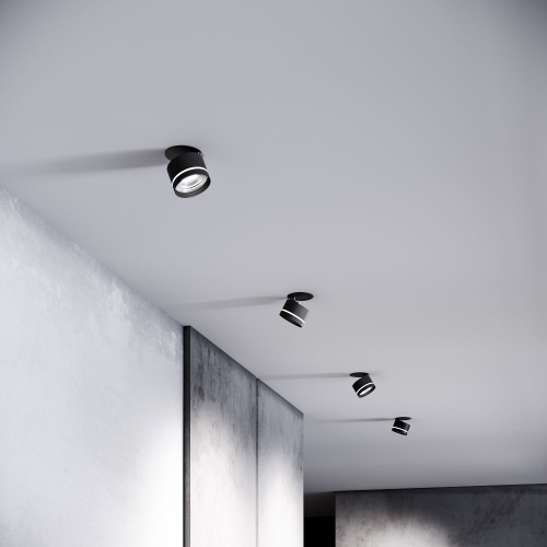 Встраиваемый поворотный светодиодный светильник 8W 4200K чёрный 25035/LED фото 7