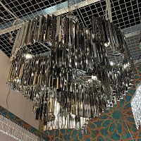 Люстра Cloyd EVOLUTE-B C18 / Ø80 см - хром - дымчатое стекло (арт.11267)