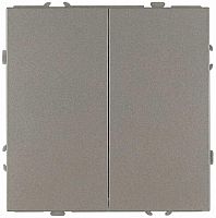 Переключатель ЭРА Galaxy 15-1106-07 двойной 10АХ-250В IP20 титан Б0070704