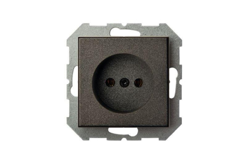 Розетка 2P Liregus Epsilon антрацит 28-105 фото 2 Розетка 2P Liregus Epsilon антрацит 28-105 фото 2