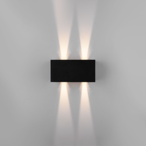 Уличный настенный светодиодный светильник с регулируемыми лучами WINNER DOUBLE LED IP54 35137/W черный фото 8