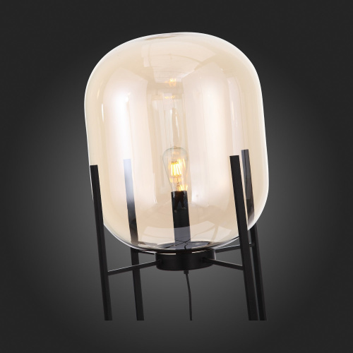 SL1050.525.01 Торшер ST-Luce Черный/Коньячный E27 1*40W (из 2-х коробок) BURASCA фото 9