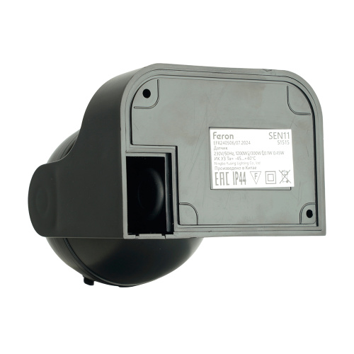 Датчик движения 1200W 12m 180° черный, SEN11 фото 6