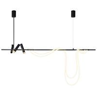 Подвесной светильник 7242P/L1200 black/white