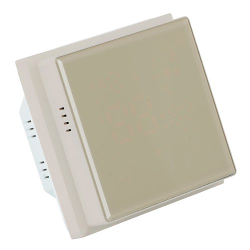 Терморегулятор Wi-Fi (механизм), STEKKER, 250В, 3500Вт, серия Эмили, RSW00-5119-08, кашемир, soft touch фото 2