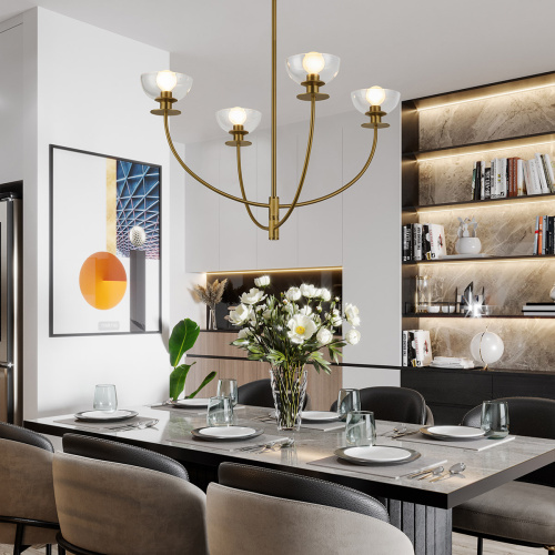 Люстра Alora Mood, Арт. ALM-SYLVIA4-BG-CL фото 6