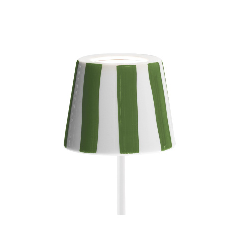 Абажур Poldina d13 cm Green stripes