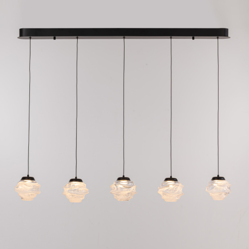 Подвесной светильник MD25030003-5B matt black/clear фото 2