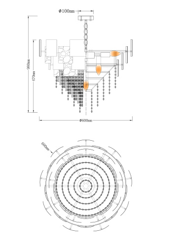 Люстра подвесная Moderli V8010-10P Olly фото 6