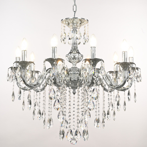 Люстра с хрустальными подвесками AL79101/10/250 B Ni Bohemia Ivele Crystal (Богемия Ивеле Кристалл) фото 3