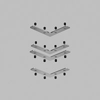 TR2019-AL Комплект угловых соединителей трека SLOTT, алюминий