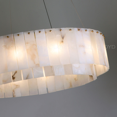 Люстра Cloyd HERCULANUM-A C14 / Ø100 см - алебастр - латунь (арт.11157)