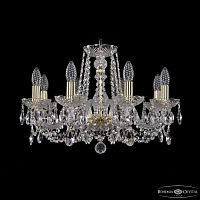 Люстра хрустальная 1402/8/195 G Bohemia Ivele Crystal (Богемия Ивеле Кристалл)