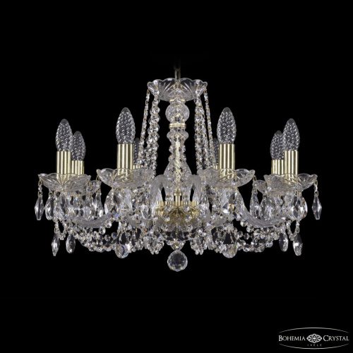 Люстра хрустальная 1402/8/195 G Bohemia Ivele Crystal (Богемия Ивеле Кристалл)