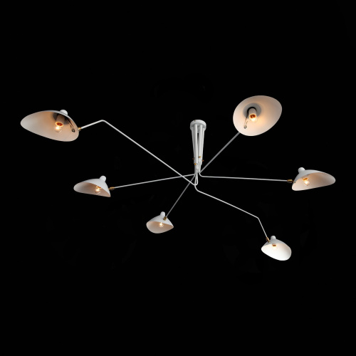 SL305.502.06 Люстра потолочная ST-Luce Белый/Белый E27 6*60W SPRUZZO фото 11