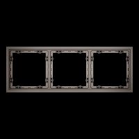 Рамка пластиковая S70 на 3 пост, (капучино) Voltum VLS100314