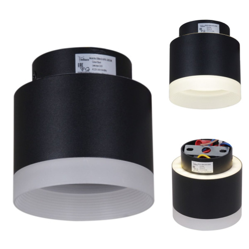 Потолочный светильник Reluce 53004-9.5-001IL GX53+LED3W BK фото 2