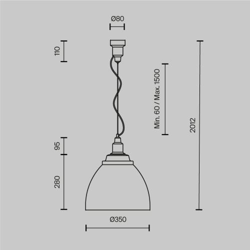 Подвесной светильник Maytoni P535PL-01B фото 17