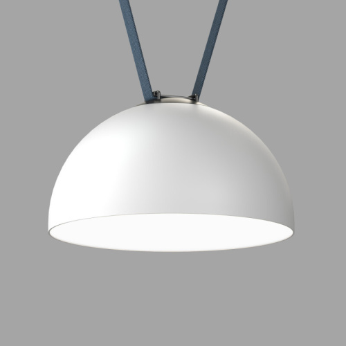 DK5662-WH+BK Cветильник для трека-ремня Belty Smart, серия Flow, со светодиодом, D300*H171мм, 48V DC, 28W, RA90, 120°, 3000-5700K, IP20, белый с черным, алюминий фото 3