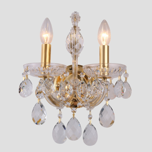 Бра Crystal Lux ISABEL AP2 GOLD/TRANSPARENT фото 2 Бра Crystal Lux ISABEL AP2 GOLD/TRANSPARENT фото 2