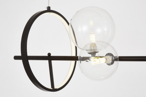 Подвесной светильник Lumina Deco LDP 7033-10 BK+CL фото 5