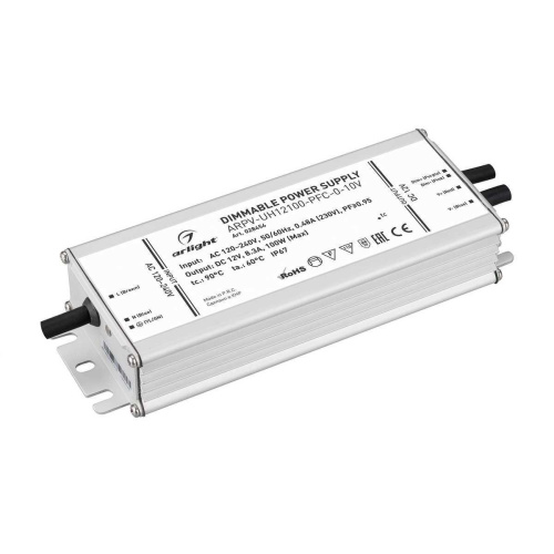Блок питания Arlight ARPV-UH12100-PFC-0-10V 12V 100W IP67 8,3A 028454 Блок питания Arlight ARPV-UH12100-PFC-0-10V 12V 100W IP67 8,3A 028454