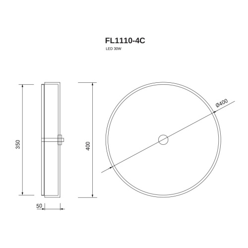 Потолочная люстра Luar FL1110-4C фото 4 Потолочная люстра Luar FL1110-4C фото 4