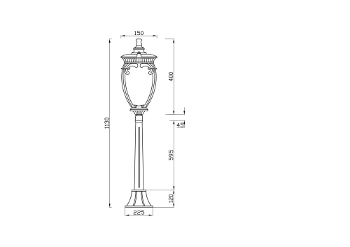 Ландшафтный светильник Outdoor O414FL-01GB1 фото 3