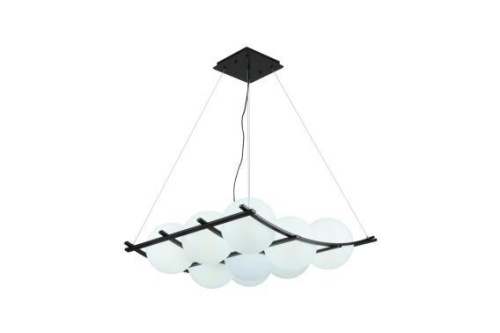 Люстра подвесная Alfa Light F3524-10 White+Black E27*9 Люстра подвесная Alfa Light F3524-10 White+Black E27*9