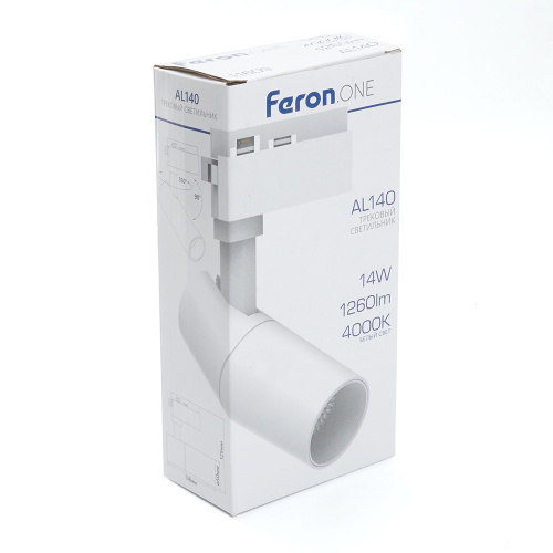 Светодиодный светильник Feron.ONE AL140 трековый однофазный на шинопровод 14W 4000K 35 градусов белый фото 2