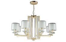 Crystal Lux Люстра Crystal Lux NICOLAS SP-PL8 GOLD/WHITE