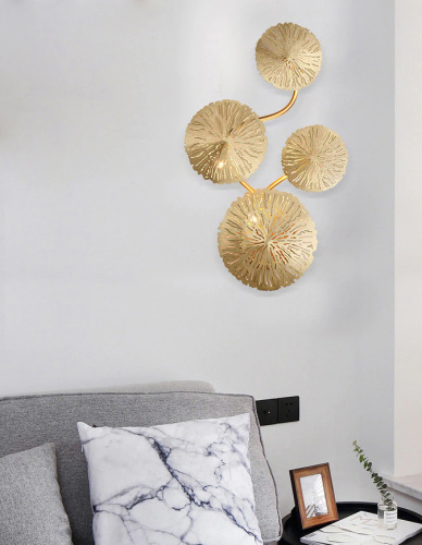 Настенный светильник Nabila 10 black/gold фото 4