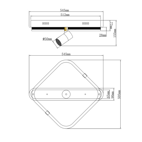Потолочный светильник Escada 10280/1 LED*31+3W Chrome фото 6