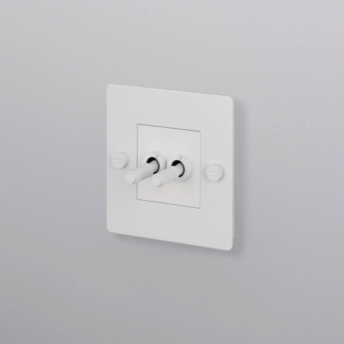 Выключатель 1G Double white фото 2