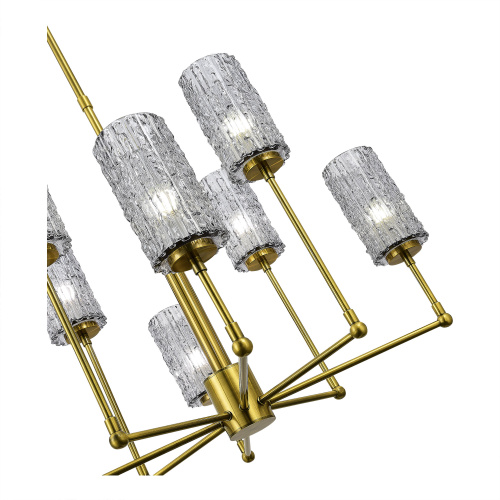 SL1240.303.08 Люстра подвесная ST-Luce Латунь/Дымчатый E27 8*60W GACCIOLO фото 3