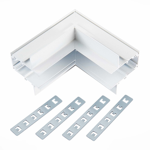 ST007.549.00 Внутренний угол-соединитель для встраиваемого магнитного шинопровода ST-Luce Белый SKYLINE 48 фото 2