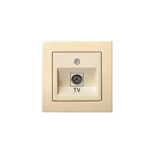 ТВ-розетка оконечная Liregus Epsilon бежевый 28-072