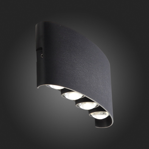 SL089.401.08 Светильник уличный настенный ST-Luce Черный кварцевый LED 8*1W 4000K BISELLO фото 16