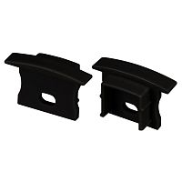 Заглушка Arlight 2 шт. LINE-2315-F с отверстием BLACK 044280